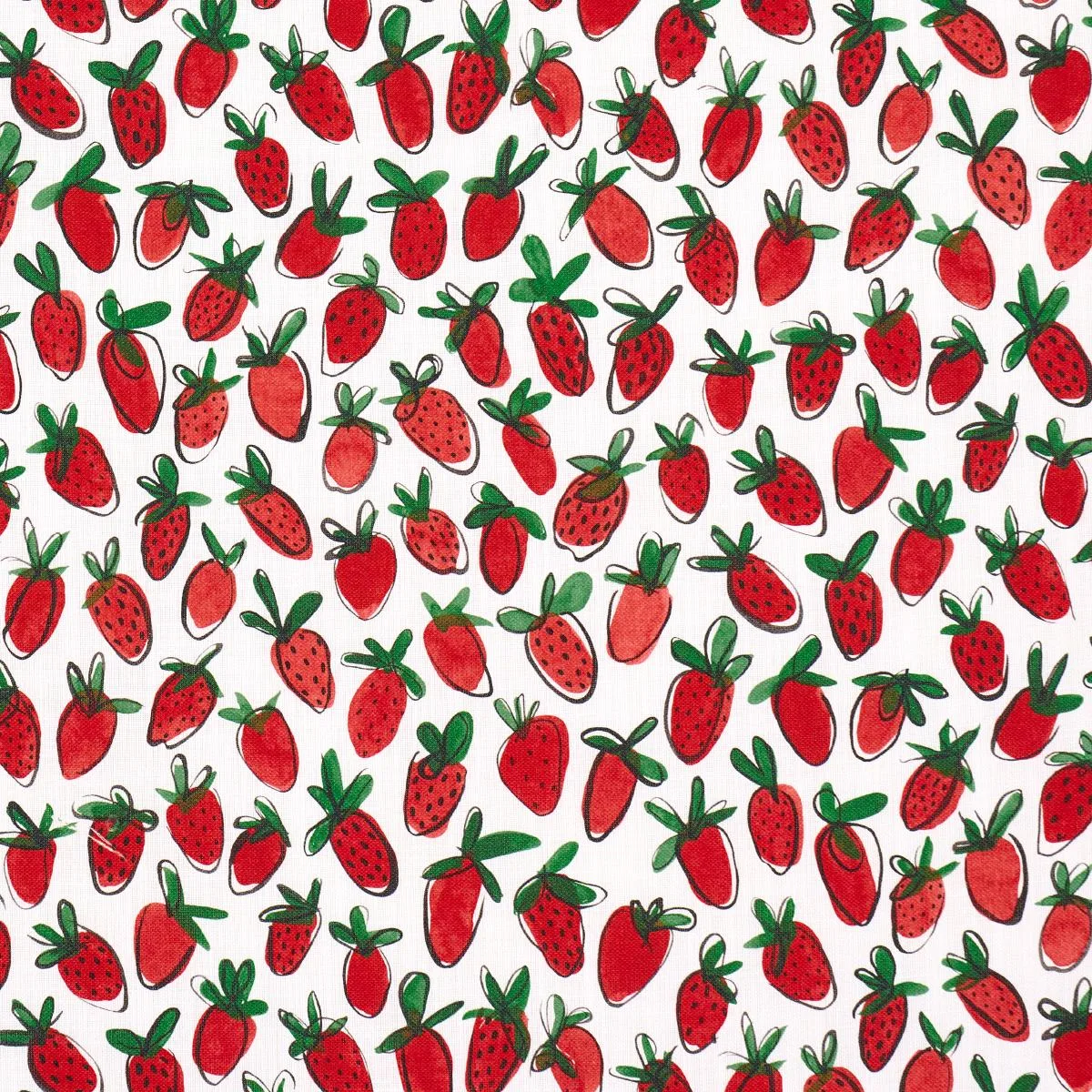 Schumacher 182190 Shortcake Indoor/Outdoor Red fabric swatch