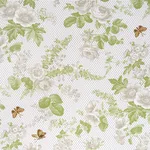 Schumacher 182081 Sibyl Chintz Neutral fabric swatch