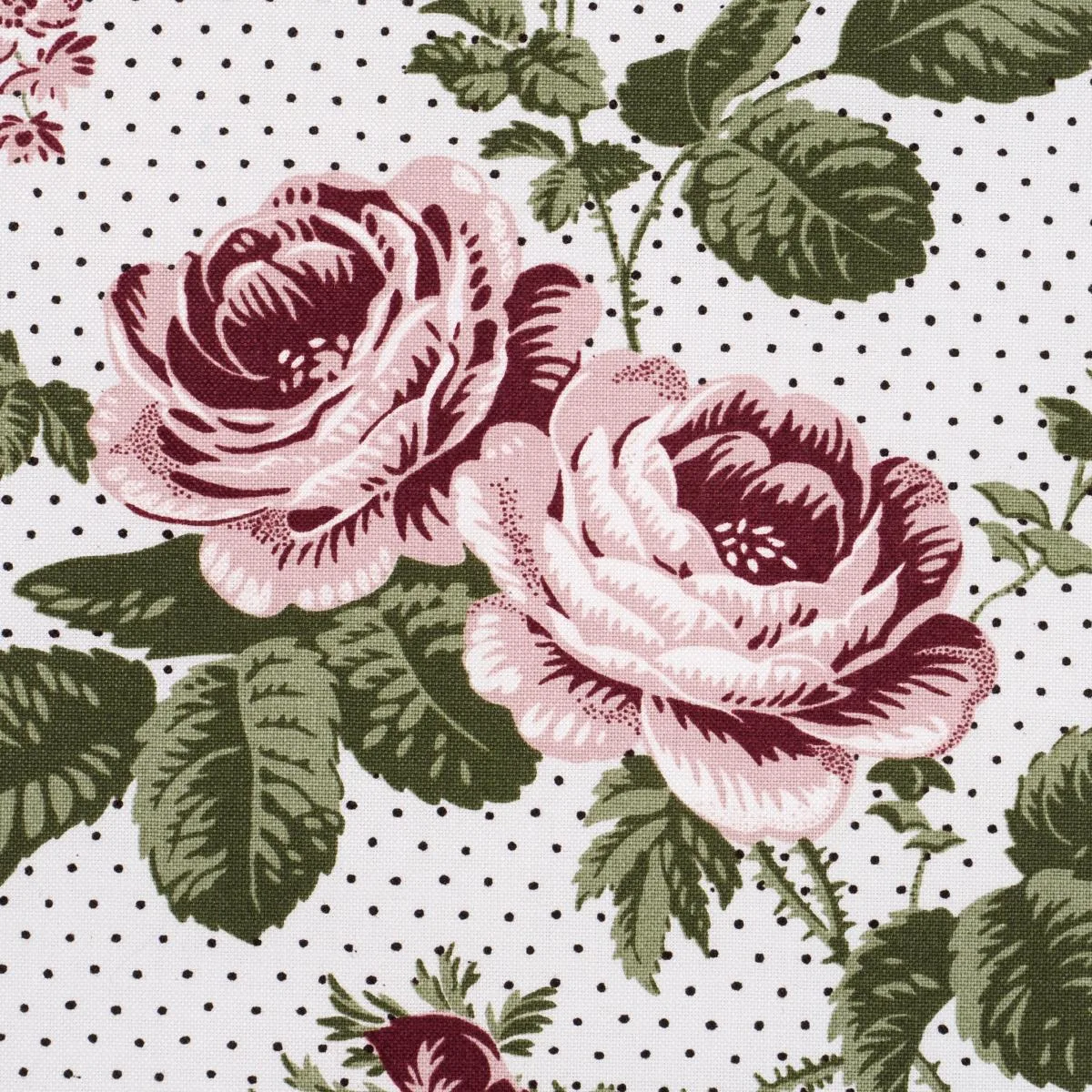 Schumacher 182080 Sibyl Chintz Rose fabric swatch