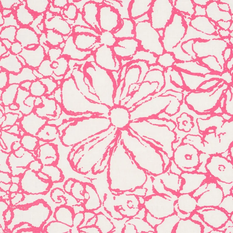 Schumacher 179552 Sidonie Magenta fabric swatch