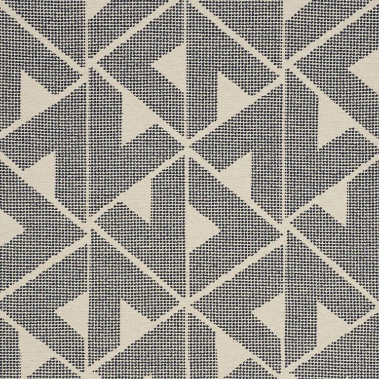 Schumacher 73272 Sierra Indigo fabric swatch