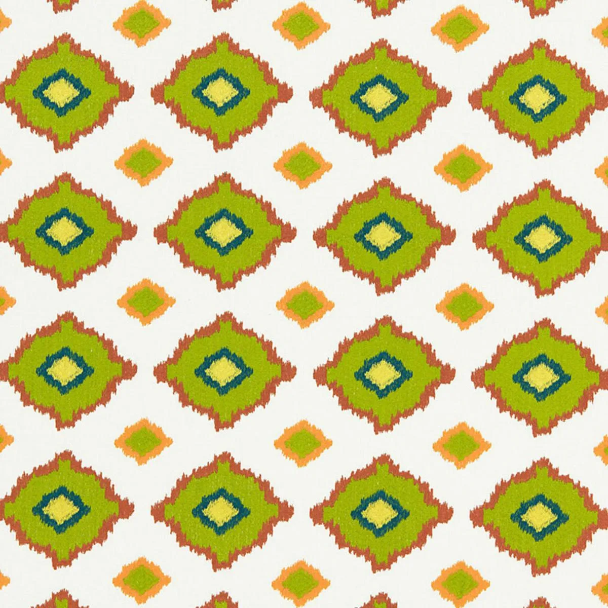 Schumacher 65780 Sikar Embroidery Citrus fabric swatch