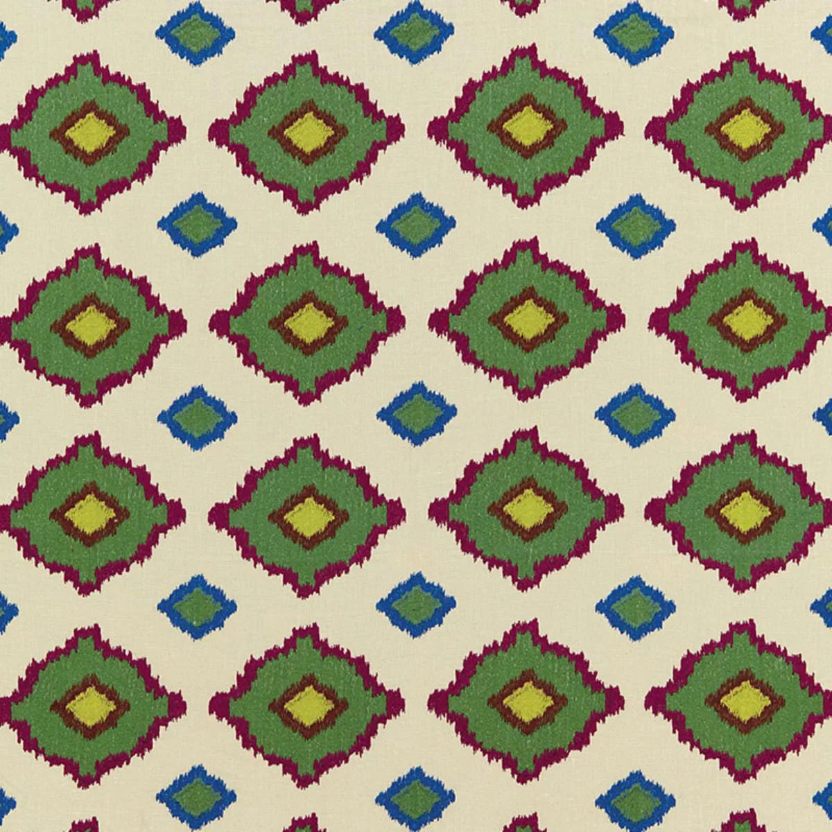 Schumacher 65781 Sikar Embroidery Jewel fabric swatch