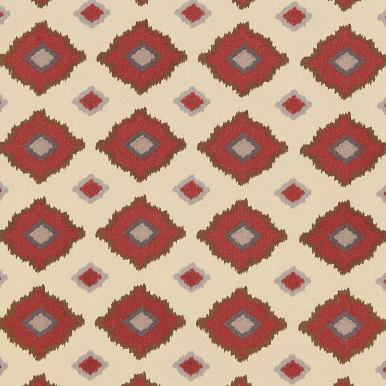 Schumacher 65783 Sikar Embroidery Pomegranate fabric swatch