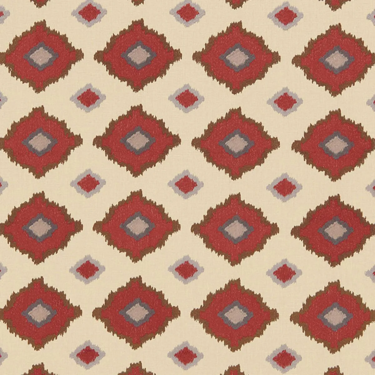 Schumacher 65783 Sikar Embroidery Pomegranate fabric swatch