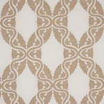 Schumacher 80310 Siljan Ivory fabric swatch