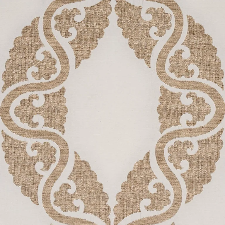 Schumacher 80310 Siljan Ivory fabric swatch