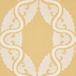 Schumacher 80312 Siljan Yellow fabric swatch