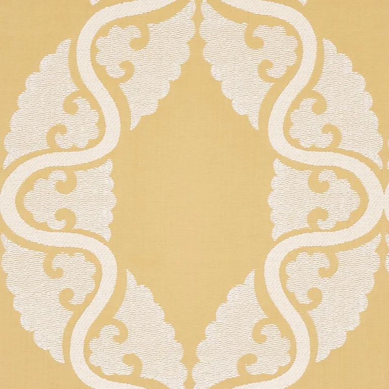Schumacher 80312 Siljan Yellow fabric swatch