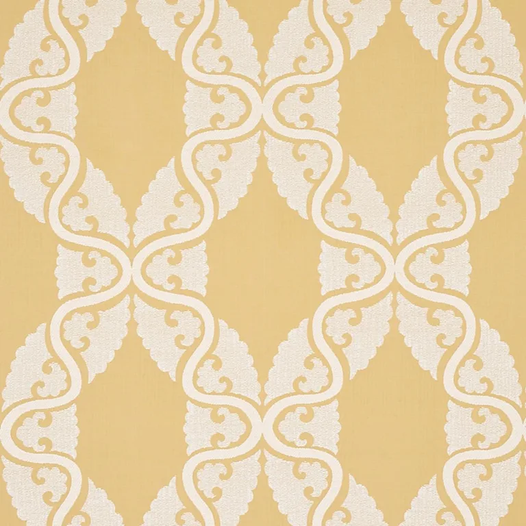 Schumacher 80312 Siljan Yellow fabric swatch