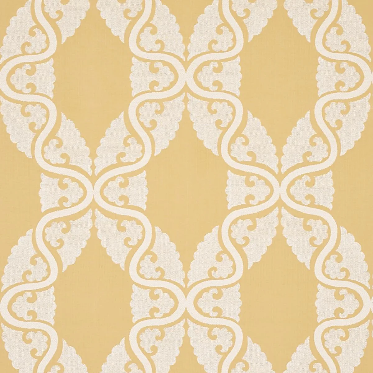 Schumacher 80312 Siljan Yellow fabric swatch