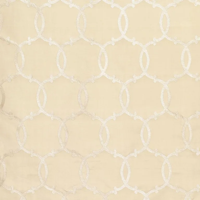 Schumacher 63712 Silk Tracery Alabaster fabric swatch