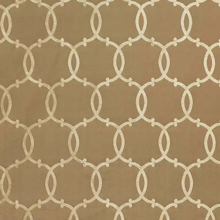Schumacher 63710 Silk Tracery Mocha fabric swatch