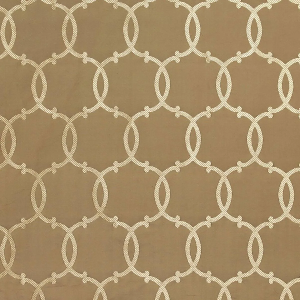 Schumacher 63710 Silk Tracery Mocha fabric swatch