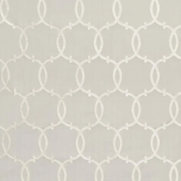 Schumacher 63711 Silk Tracery Pearl fabric swatch