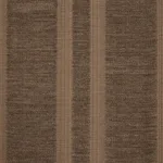 Schumacher 83260 Simon Wool Linen Stripe Brown fabric swatch