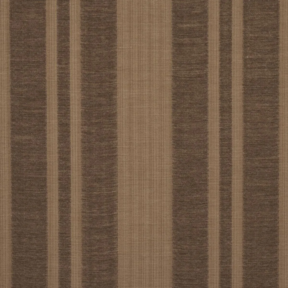 Schumacher 83260 Simon Wool Linen Stripe Brown fabric swatch