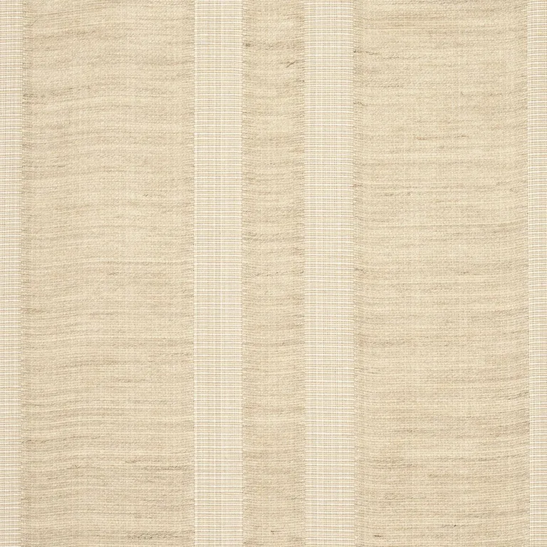 Schumacher 83261 Simon Wool Linen Stripe Natural fabric swatch
