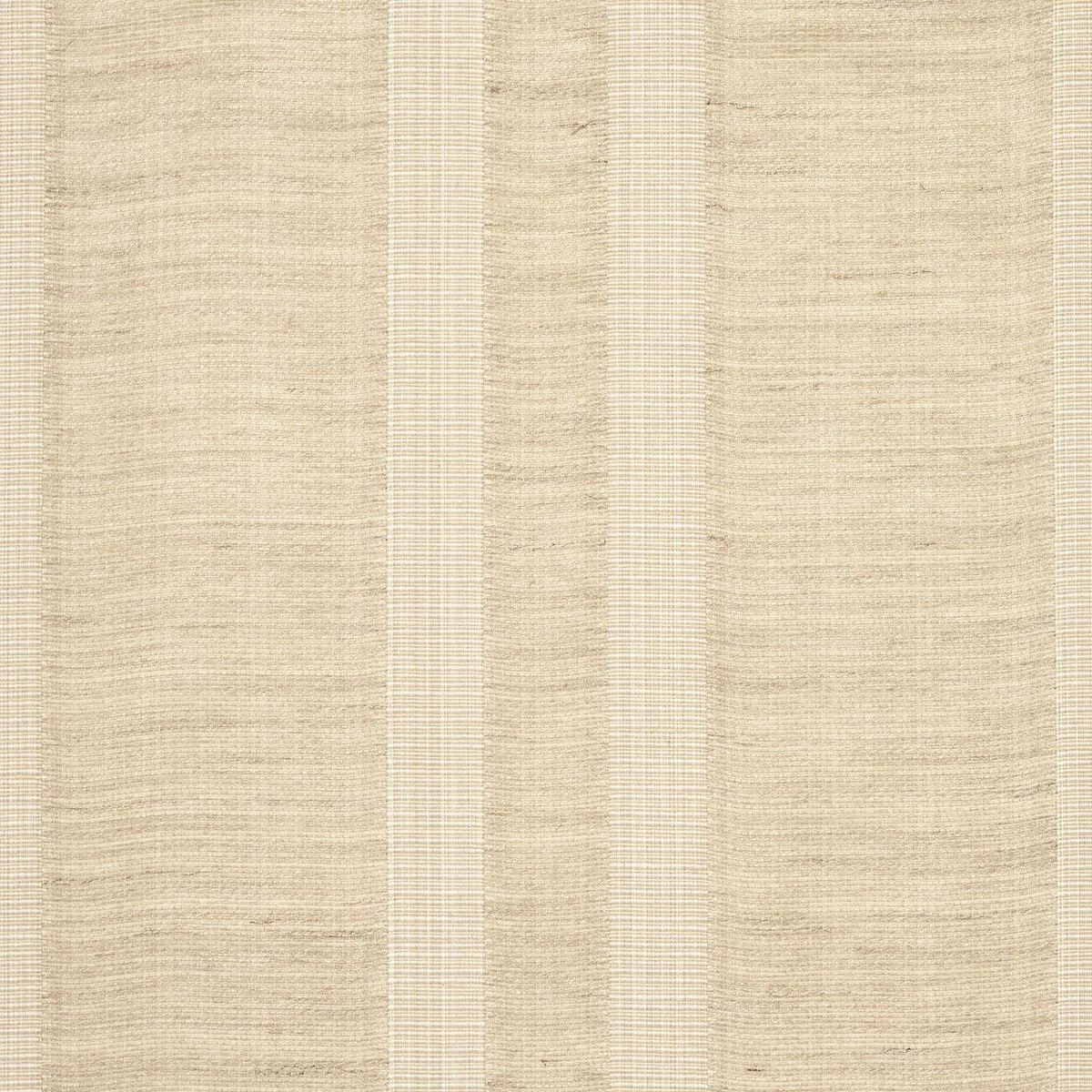 Schumacher 83261 Simon Wool Linen Stripe Natural fabric swatch