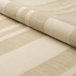 Schumacher 83261 Simon Wool Linen Stripe Natural fabric swatch