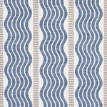 Schumacher 79941 Sina Stripe Blue fabric swatch