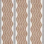 Schumacher 79942 Sina Stripe Brown fabric swatch