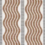 Schumacher 79942 Sina Stripe Brown fabric swatch