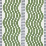 Schumacher 79940 Sina Stripe Green fabric swatch
