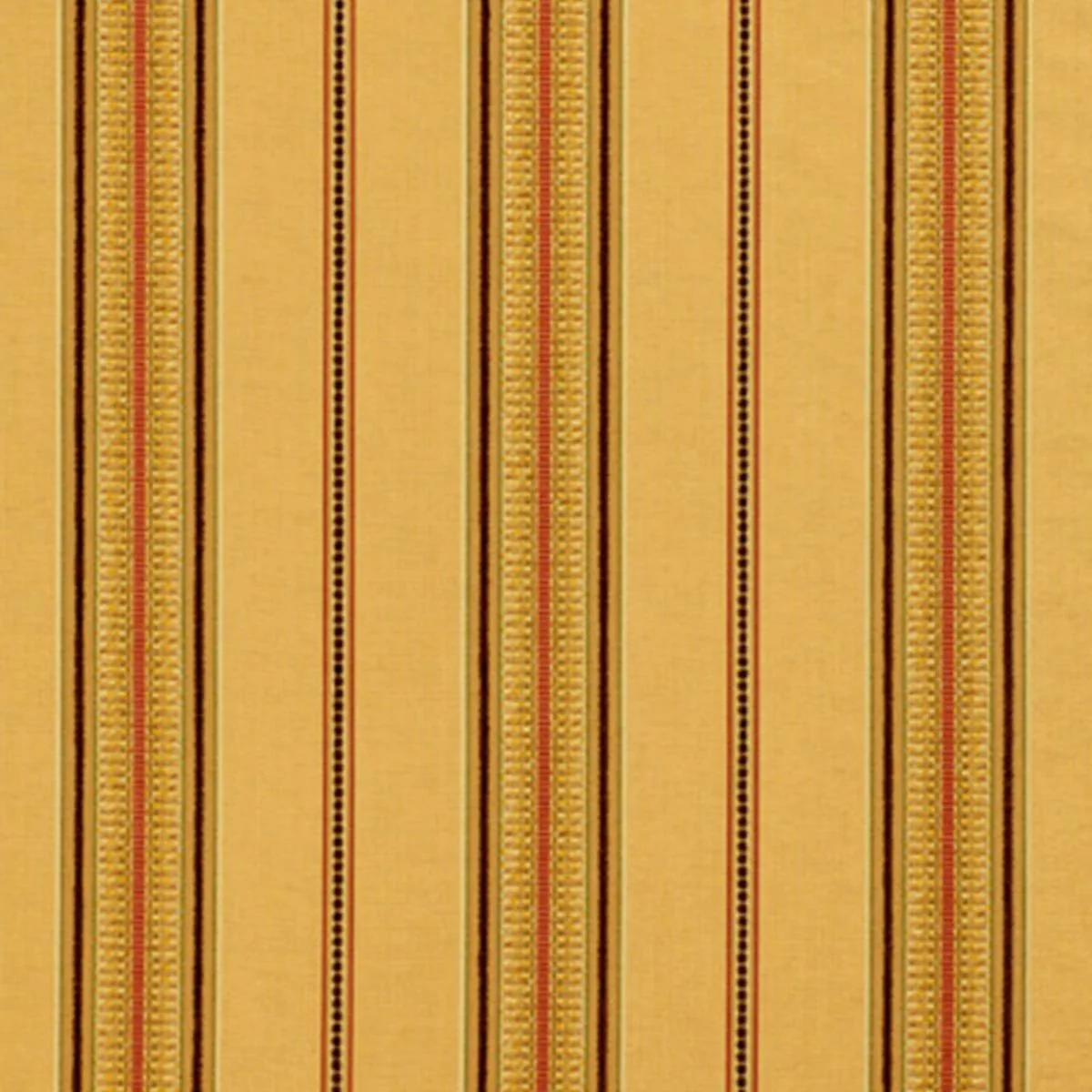 Schumacher 54062 Sinclair Chenille Stripe Camel fabric swatch