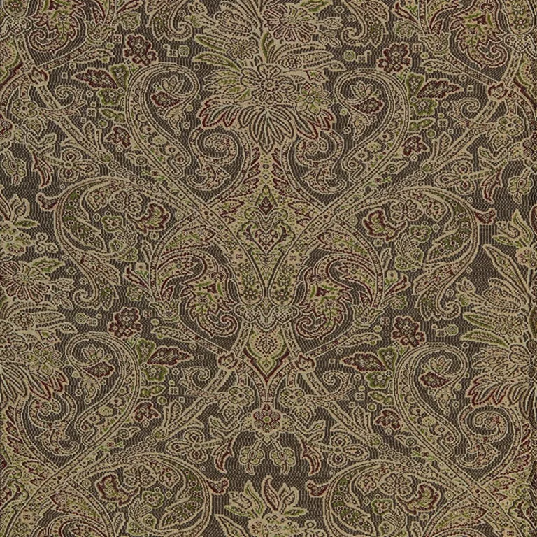Schumacher 66712 Sinclair Wool Paisley Ash fabric swatch