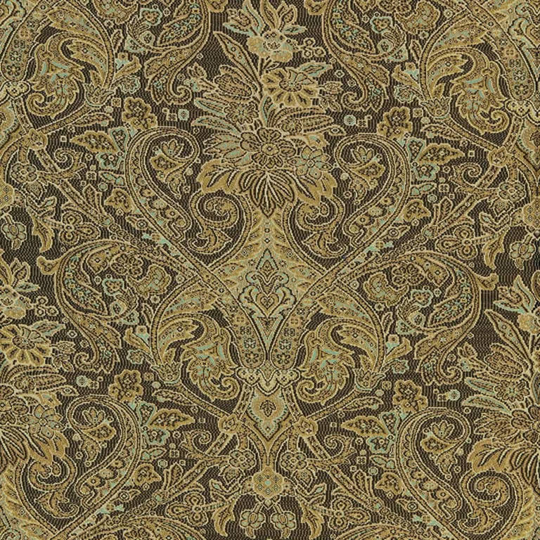 Schumacher 66710 Sinclair Wool Paisley Java fabric swatch