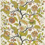 Schumacher 174810 Sinhala Linen Print Bittersweet fabric swatch