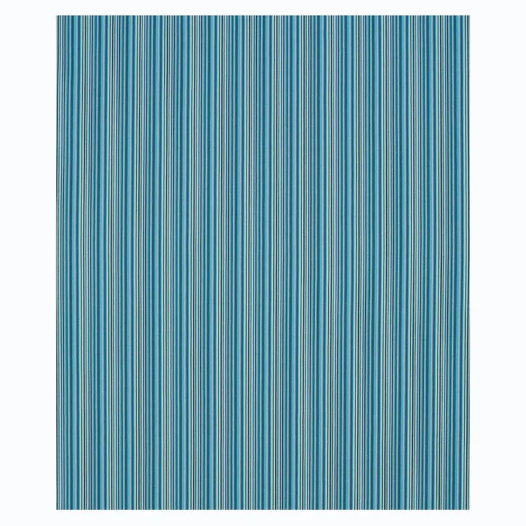 Schumacher 79352 Sinoir Stripe Blue fabric swatch