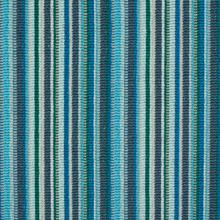 Schumacher 79352 Sinoir Stripe Blue fabric swatch