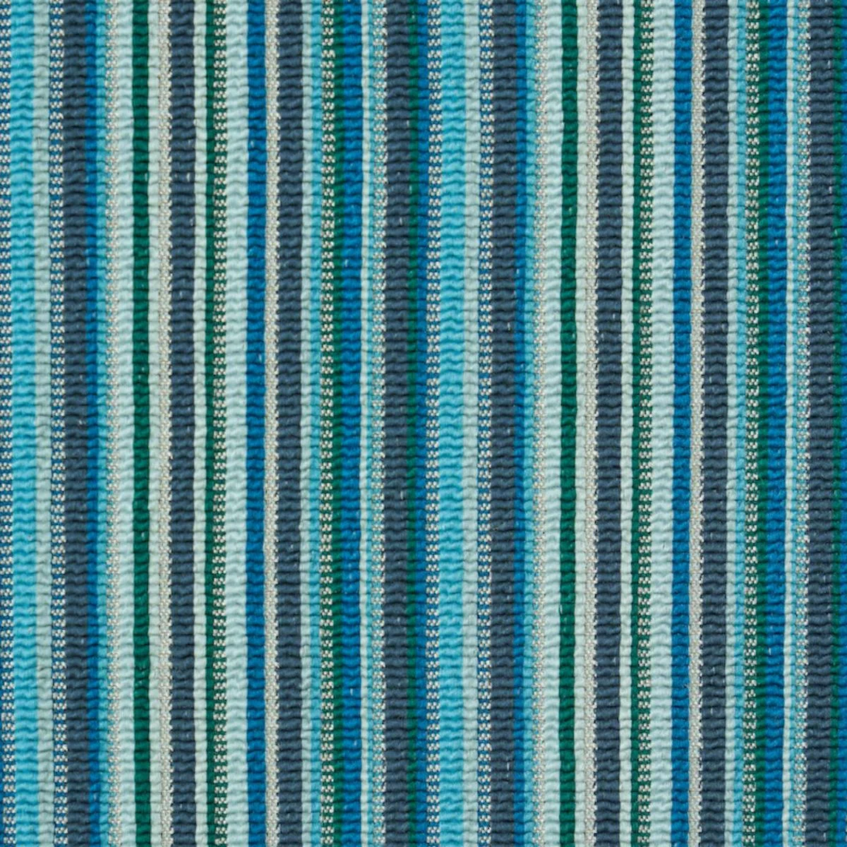 Schumacher 79352 Sinoir Stripe Blue fabric swatch