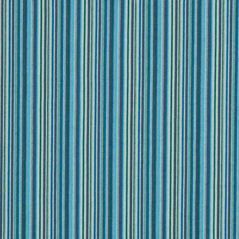 Schumacher 79352 Sinoir Stripe Blue fabric swatch