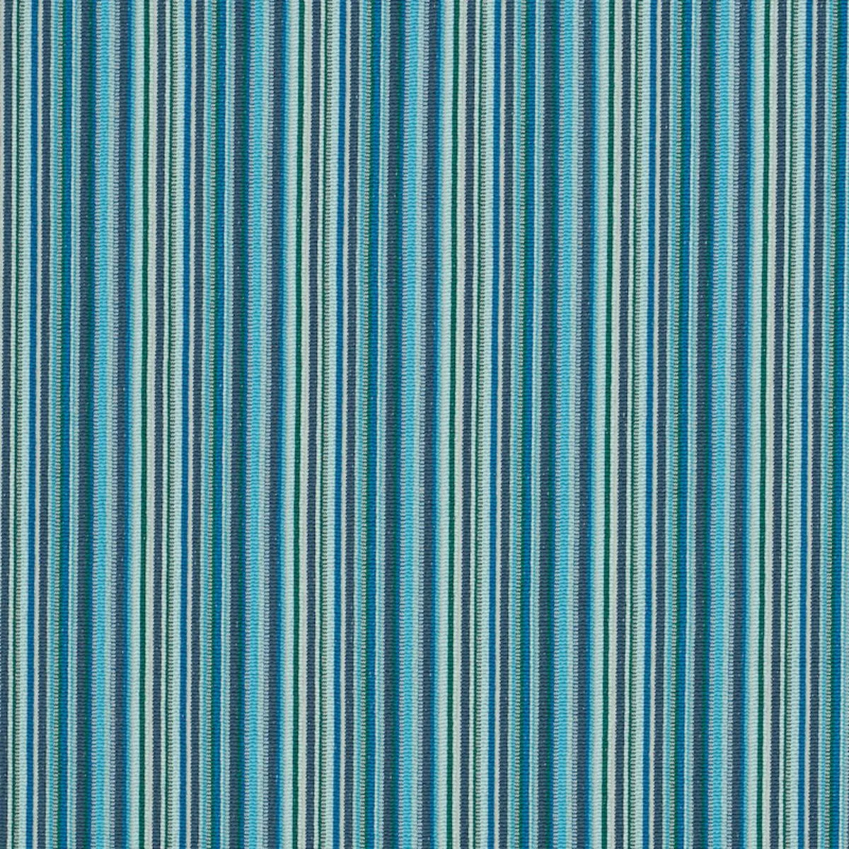 Schumacher 79352 Sinoir Stripe Blue fabric swatch