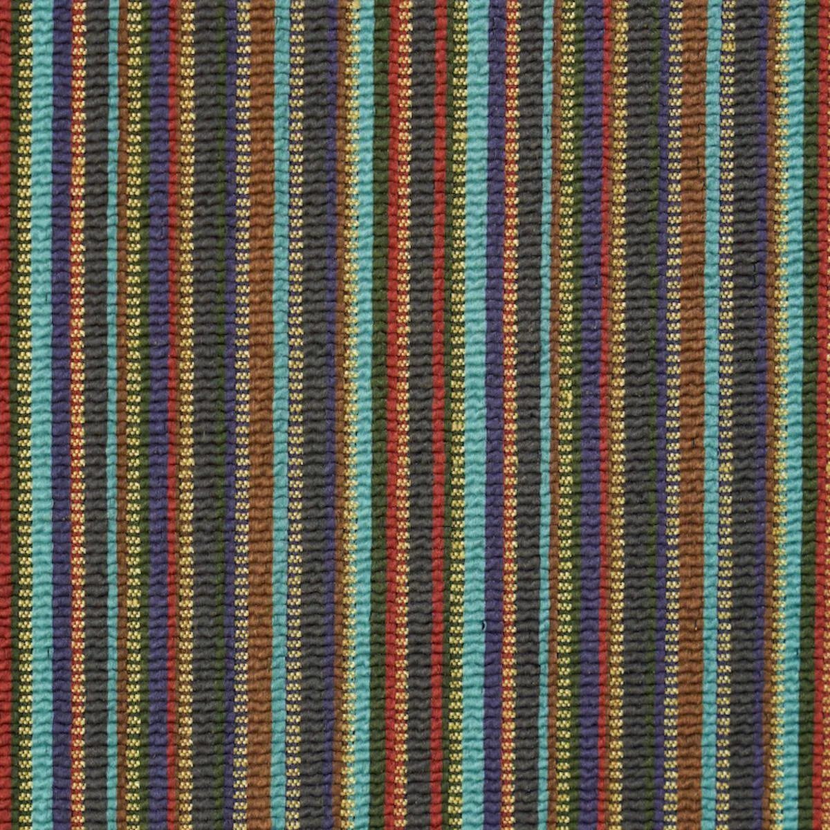 Schumacher 79351 Sinoir Stripe Multi fabric swatch