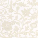 Schumacher 63760 Sissinghurst Crewel Ivory fabric swatch