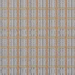 Schumacher 86852 Skyline Plaid Bronze fabric swatch