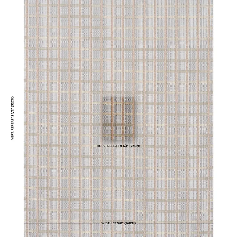 Schumacher 86852 Skyline Plaid Bronze fabric swatch