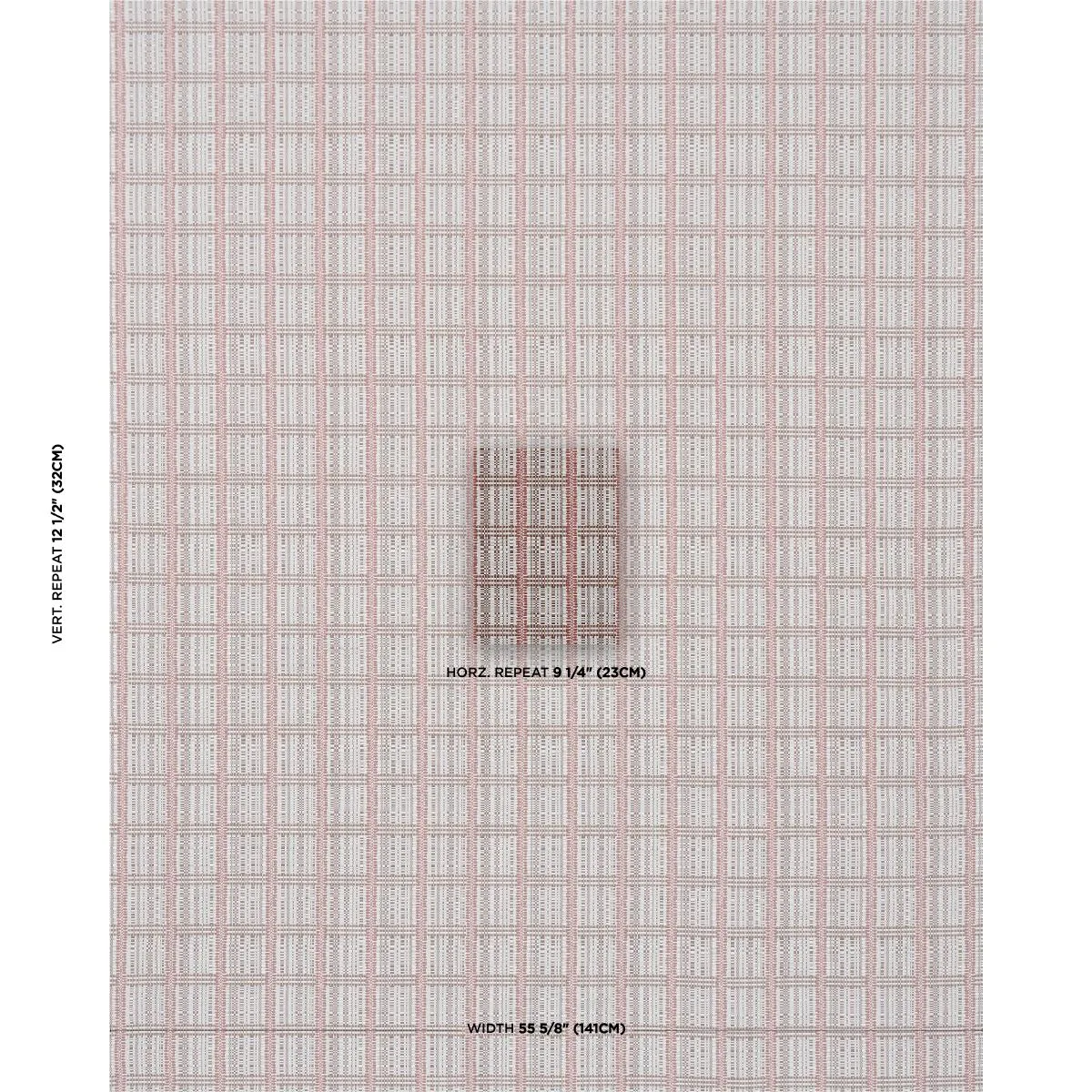 Schumacher 86851 Skyline Plaid Merlot fabric swatch