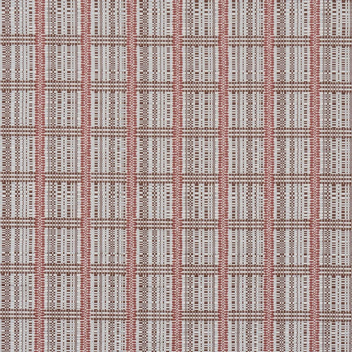 Schumacher 86851 Skyline Plaid Merlot fabric swatch