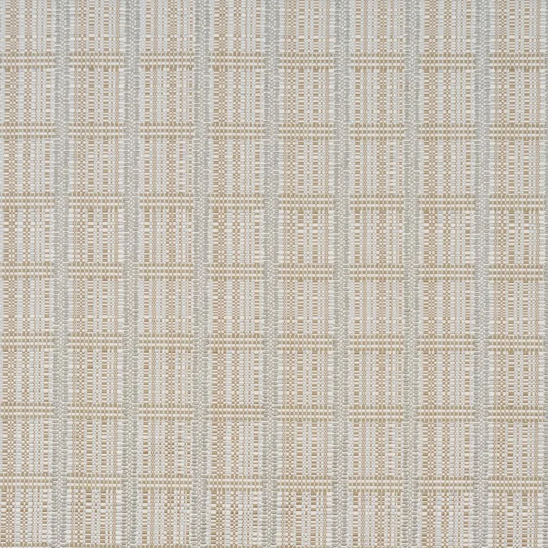 Schumacher 86850 Skyline Plaid Stone fabric swatch