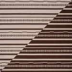 Schumacher 86870 Skyline Stripes Reversible Americano fabric swatch