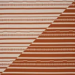 Schumacher 86872 Skyline Stripes Reversible Burnt Orange fabric swatch