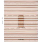 Schumacher 86872 Skyline Stripes Reversible Burnt Orange fabric swatch