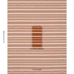 Schumacher 86872 Skyline Stripes Reversible Burnt Orange fabric swatch