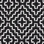 Schumacher 65626 Soho Weave Black fabric swatch