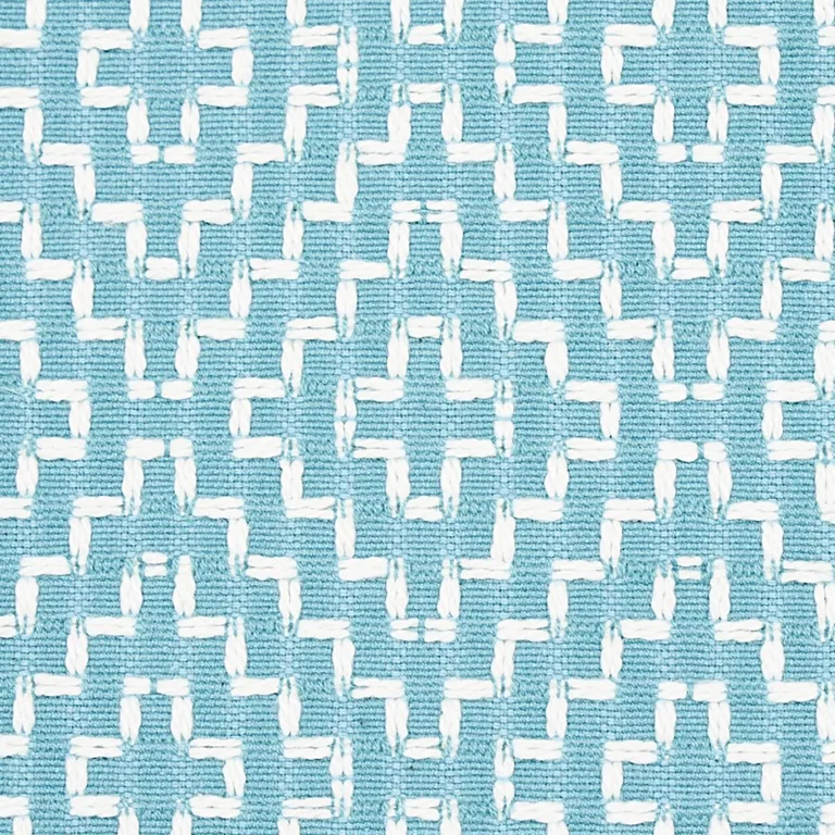 Schumacher 65621 Soho Weave Capri fabric swatch
